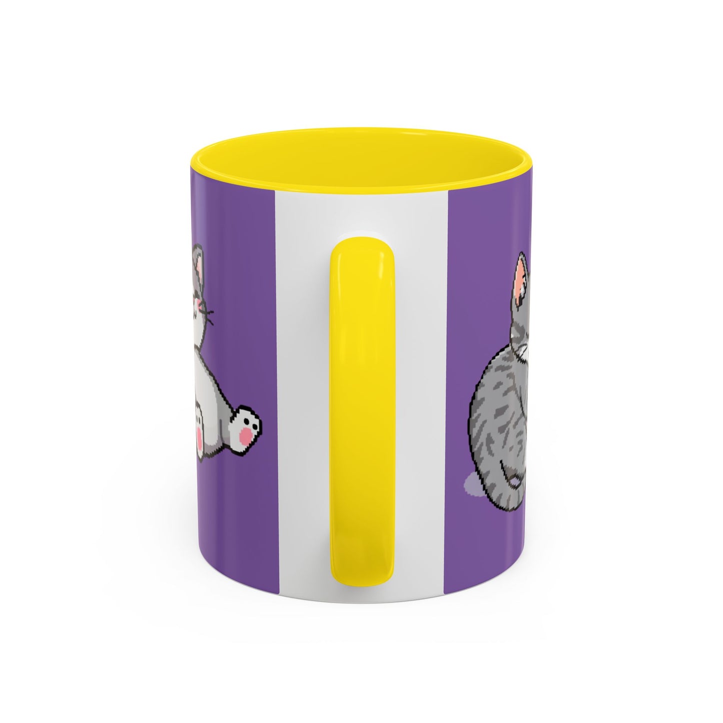 Mug - Pomodoro 25 min Cat Pixel 8bit Design Coffee Cup