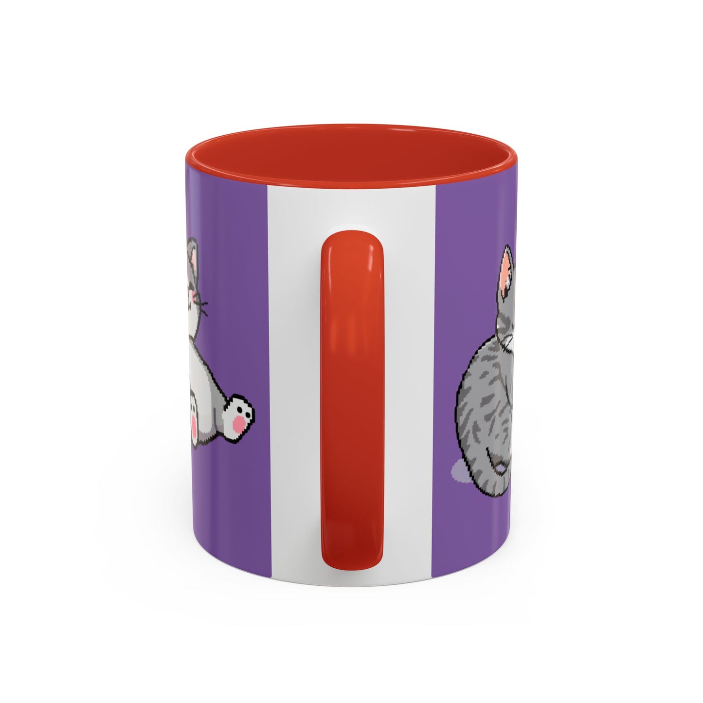 Mug - Pomodoro 25 min Cat Pixel 8bit Design Coffee Cup