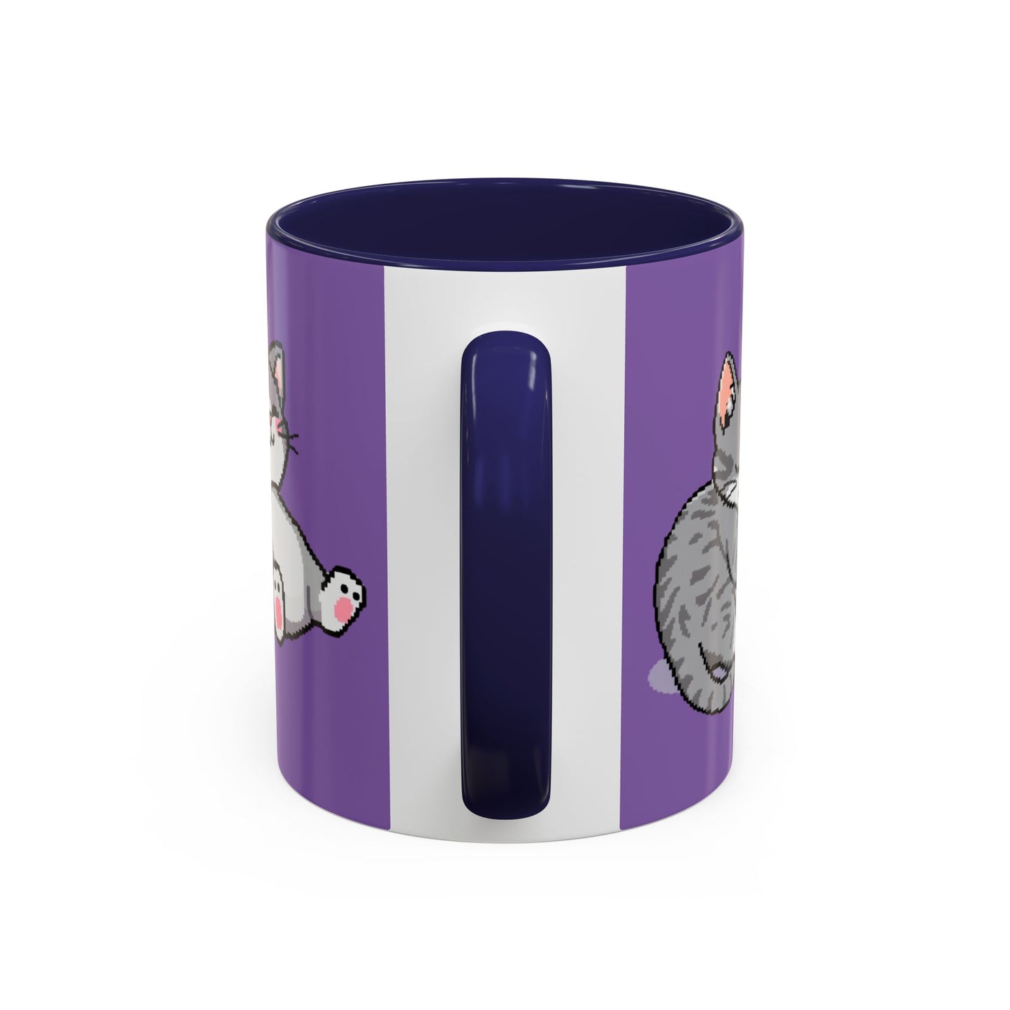 Mug - Pomodoro 25 min Cat Pixel 8bit Design Coffee Cup